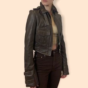 Diane von Furstenberg leather jacket